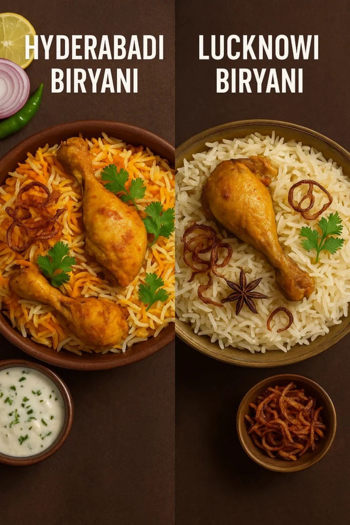 Hyderabadi Biryani Versus Lucknowi Biryani
