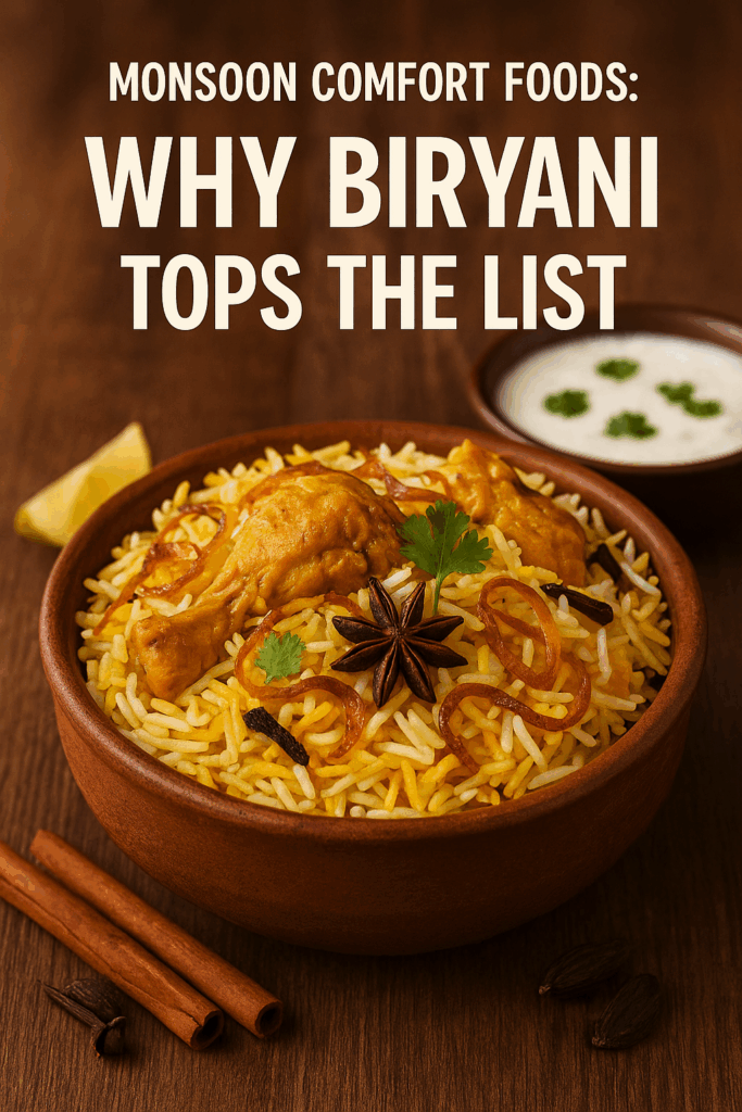 Monsoon Comfort Foods: Why Biryani Tops the List