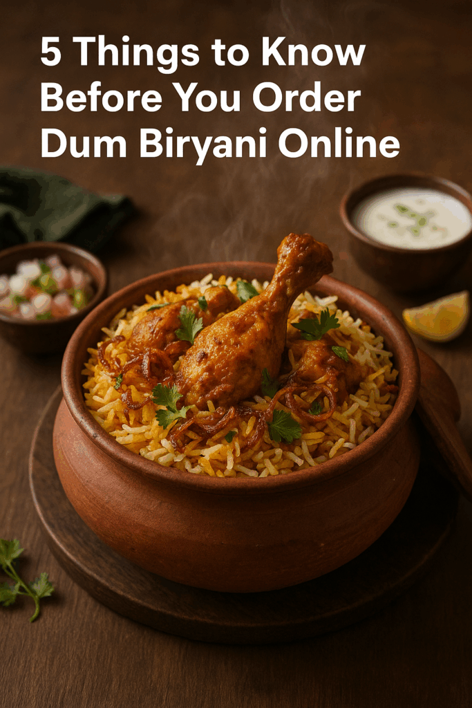 5 Things to Know Before You Order Dum Biryani Online