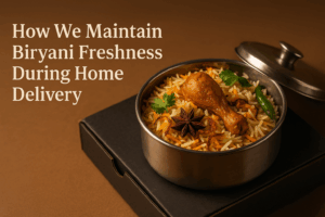 How We Maintain Biryani Freshness During Home Delivery