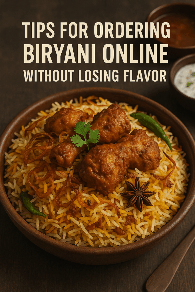 Top Tips for Ordering Biryani Online Without Losing Flavor